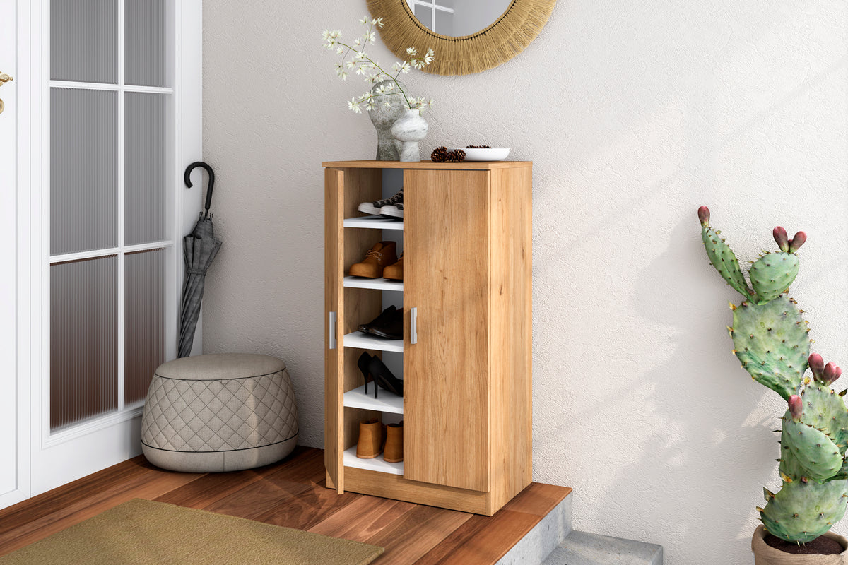 Zapatero Rhin 2 puertas 55 cm – Naturale