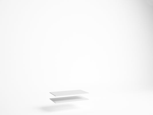 Pack 2 estantes interiores para armario 150 cm – Blanco Mate