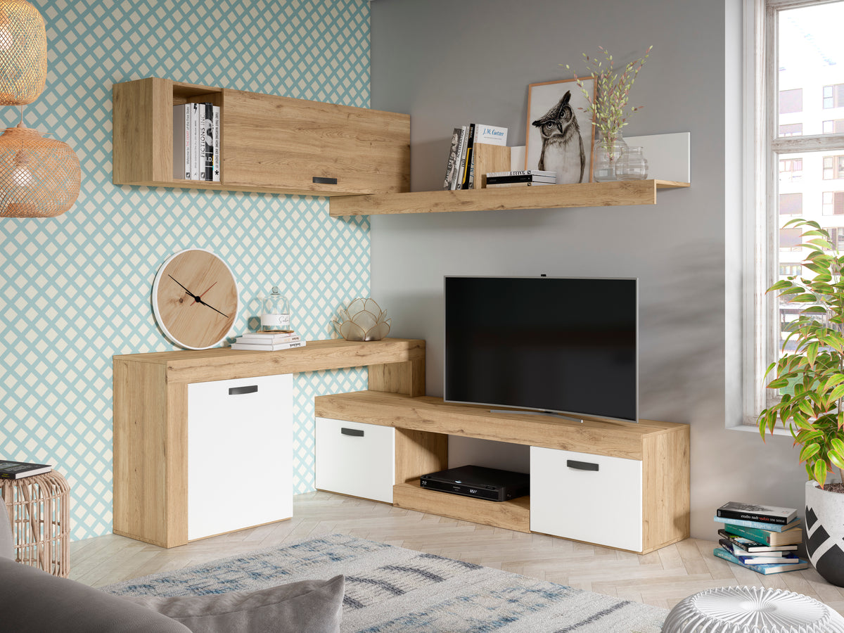 Composición de salón Argos Extend 2 293 cm – Naturale / Blanco Mate