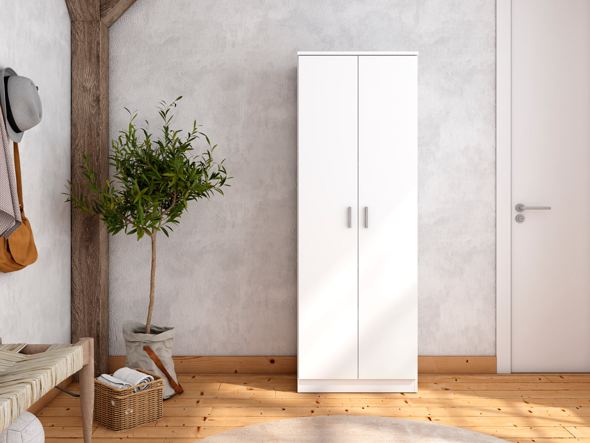 Zapatero Sena 2 puertas 60 cm – Blanco Mate