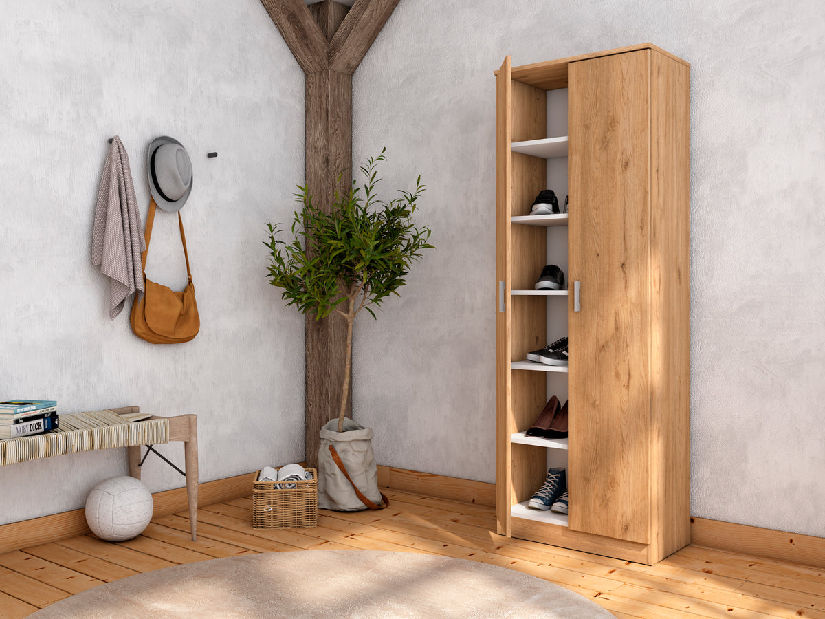 Zapatero Sena 2 puertas 60 cm – Naturale