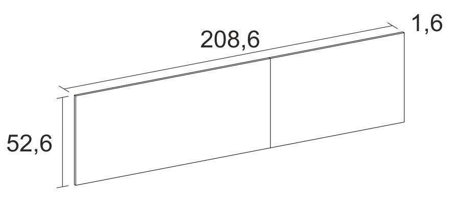 Cabecero New Couple 208,6 cm – Sahara y Blanco Mate