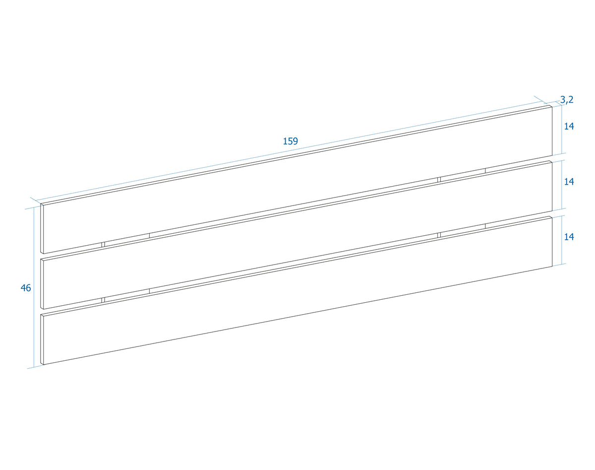 Cabecero Lucca 160 cm – Albo Rayado