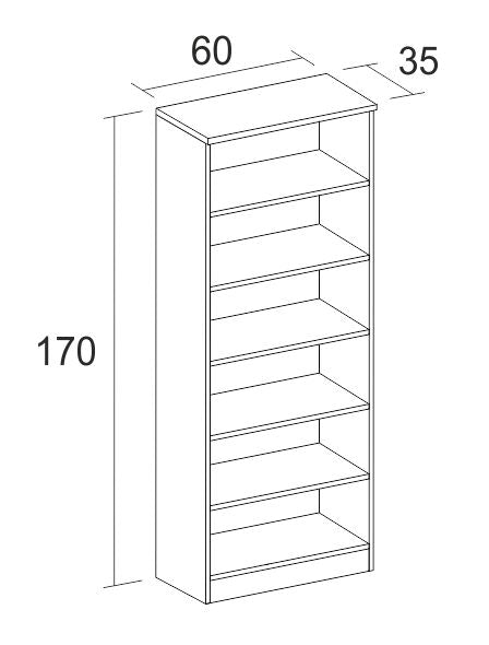 Zapatero Sena 2 puertas 60 cm – Naturale