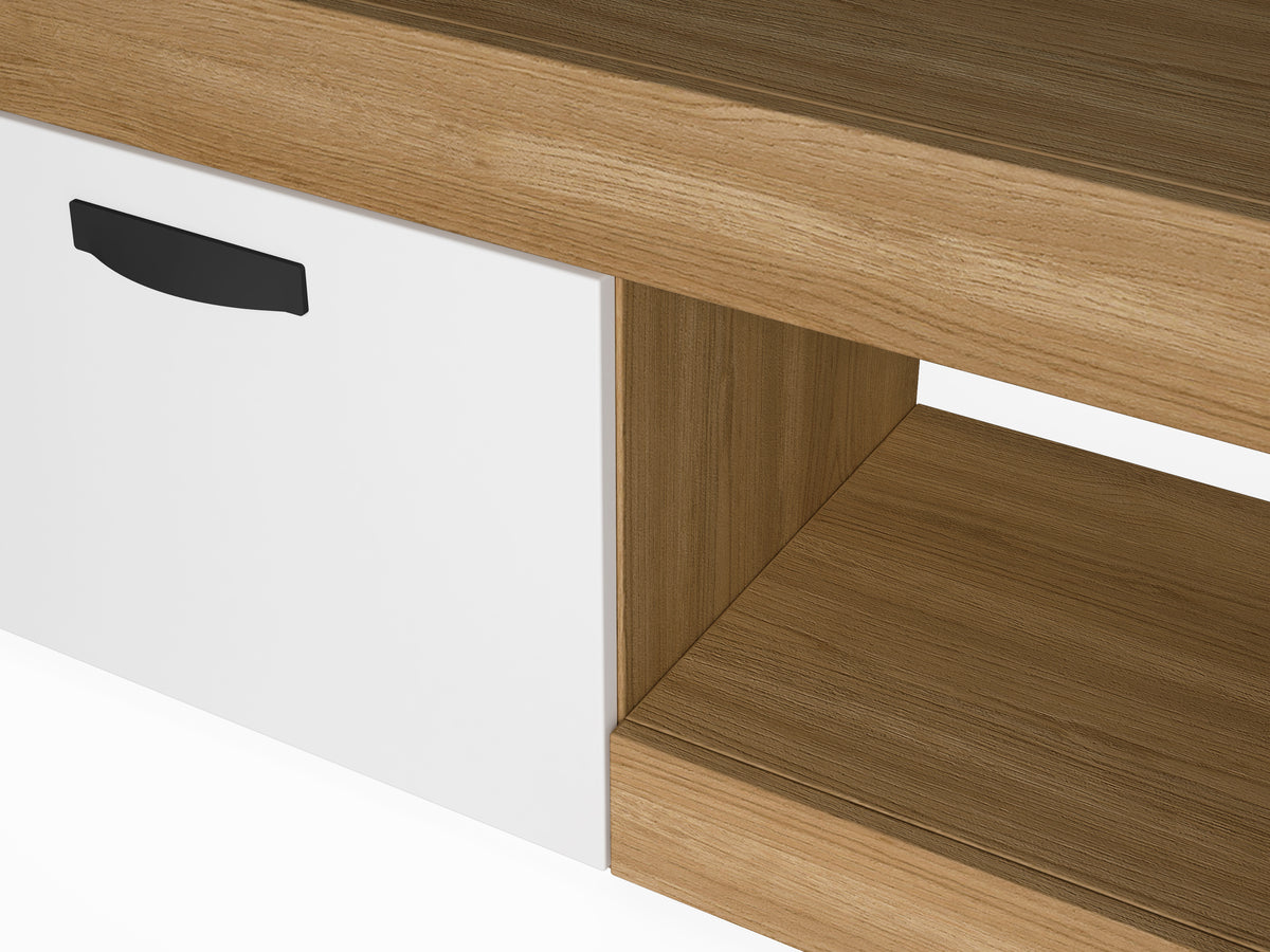 Mueble TV Argos 2 de 150 cm – Naturale y Blanco Mate