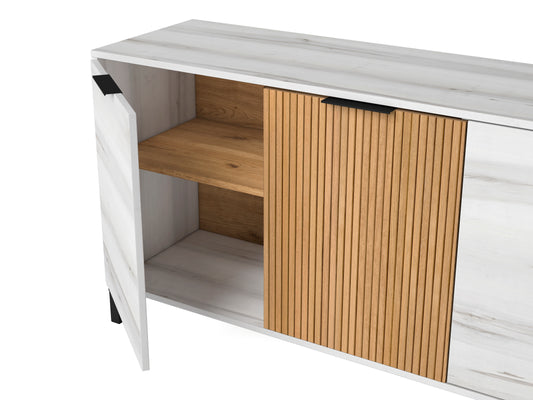 Aparador Tokio 3 puertas 136 cm – Albo Rayado