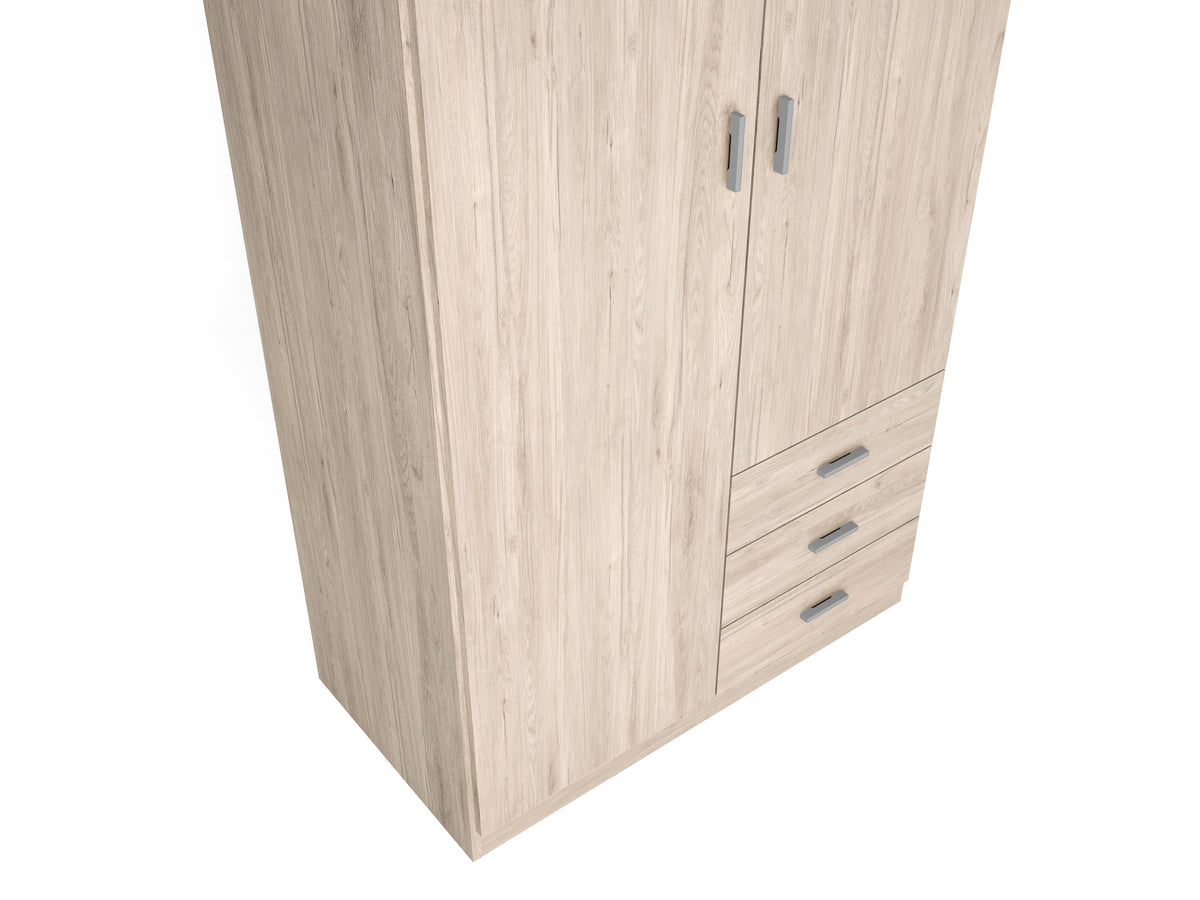 Armario Roma 2 puertas y 3 cajones 100 cm – Sahara