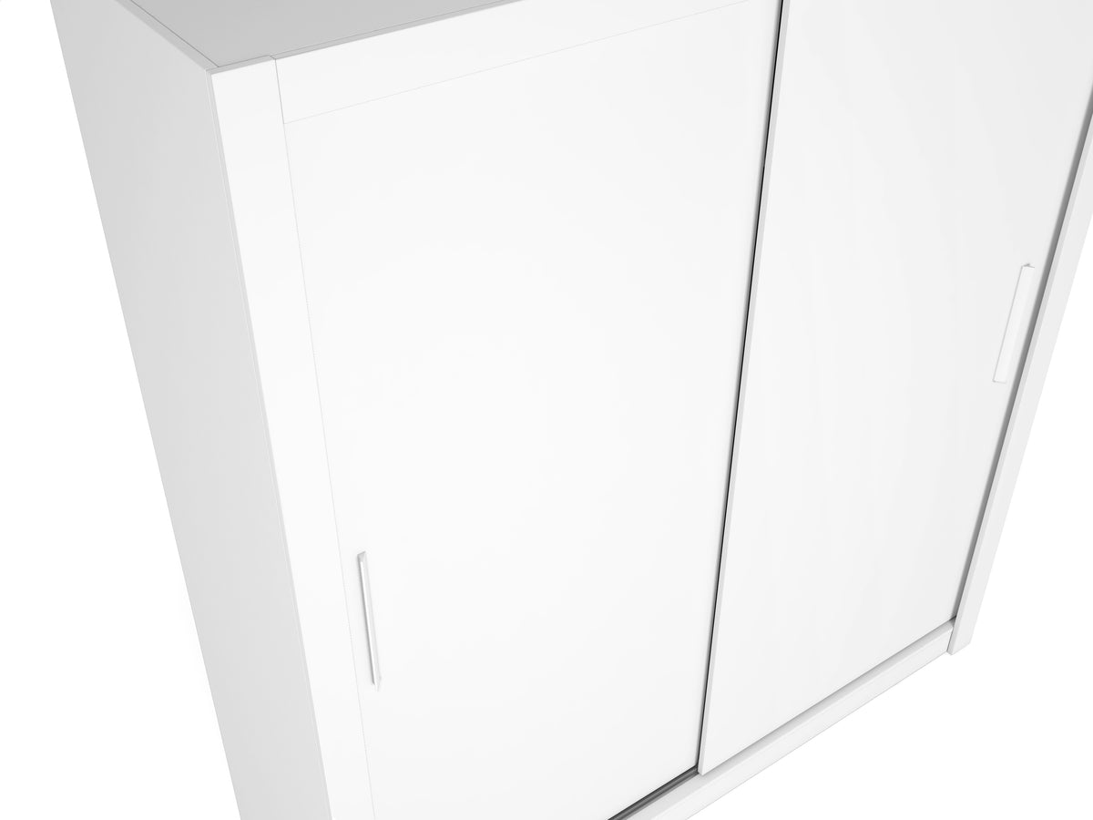 Armario Sava 2 puertas correderas 182 cm – Blanco Mate