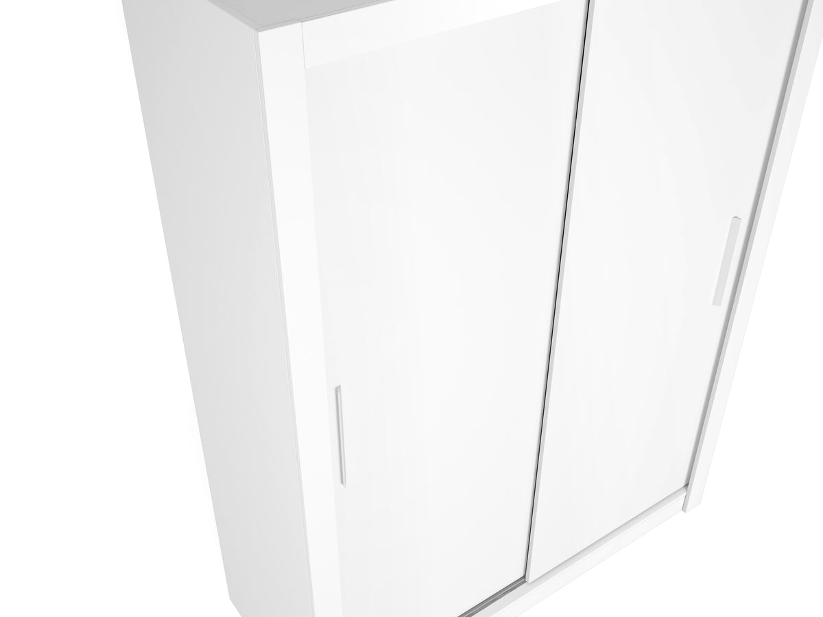 Armario Sava 2 puertas correderas 150 cm – Blanco Mate