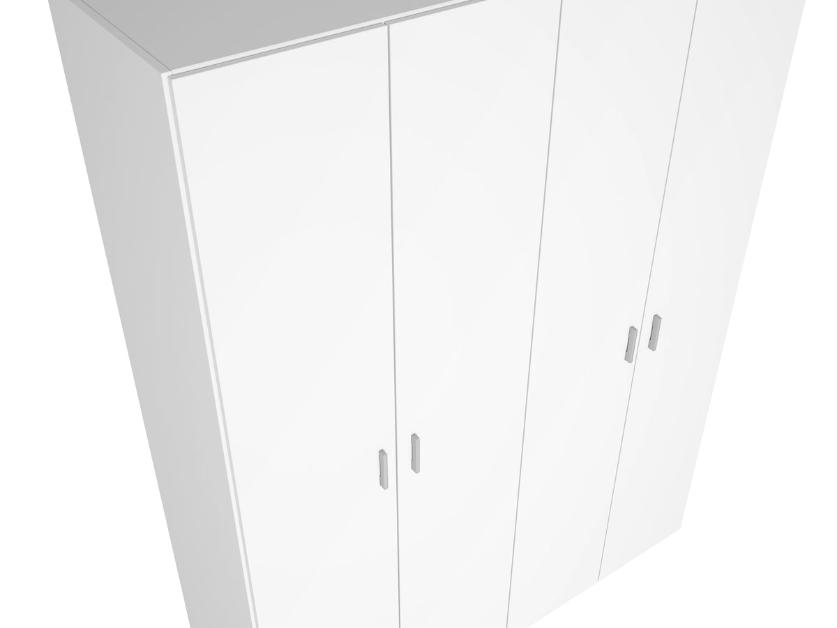 Armario River 4 puertas 150 cm – Blanco Mate