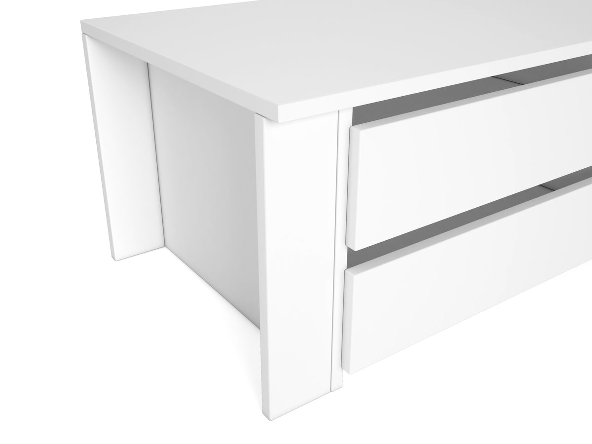 Cajonera interior para armario 2 cajones 73 cm – Blanco Mate