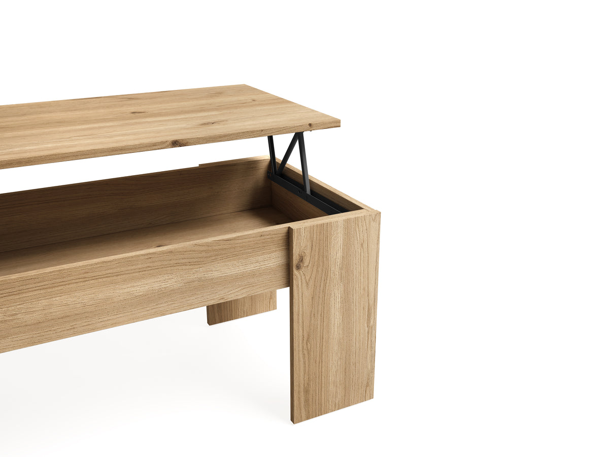 Mesa de centro elevable Low 100 × 50 cm – Naturale
