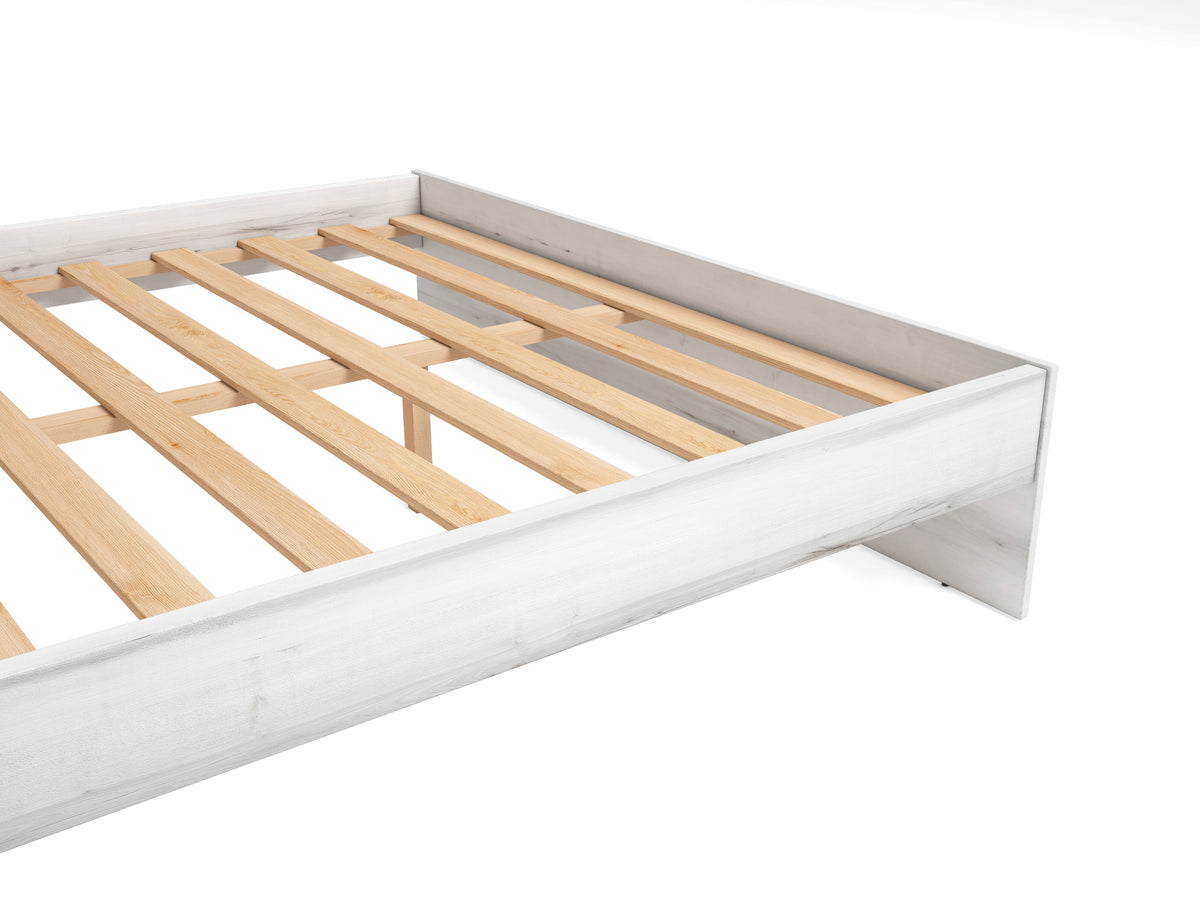 Cama con somier de lamas 150 × 190 cm – Albo