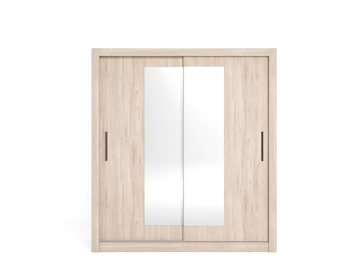 Armario Sava 2 puertas correderas con espejo 182 cm – Sahara