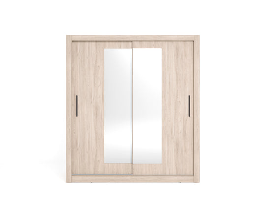 Armario Sava 2 puertas correderas con espejo 182 cm – Sahara