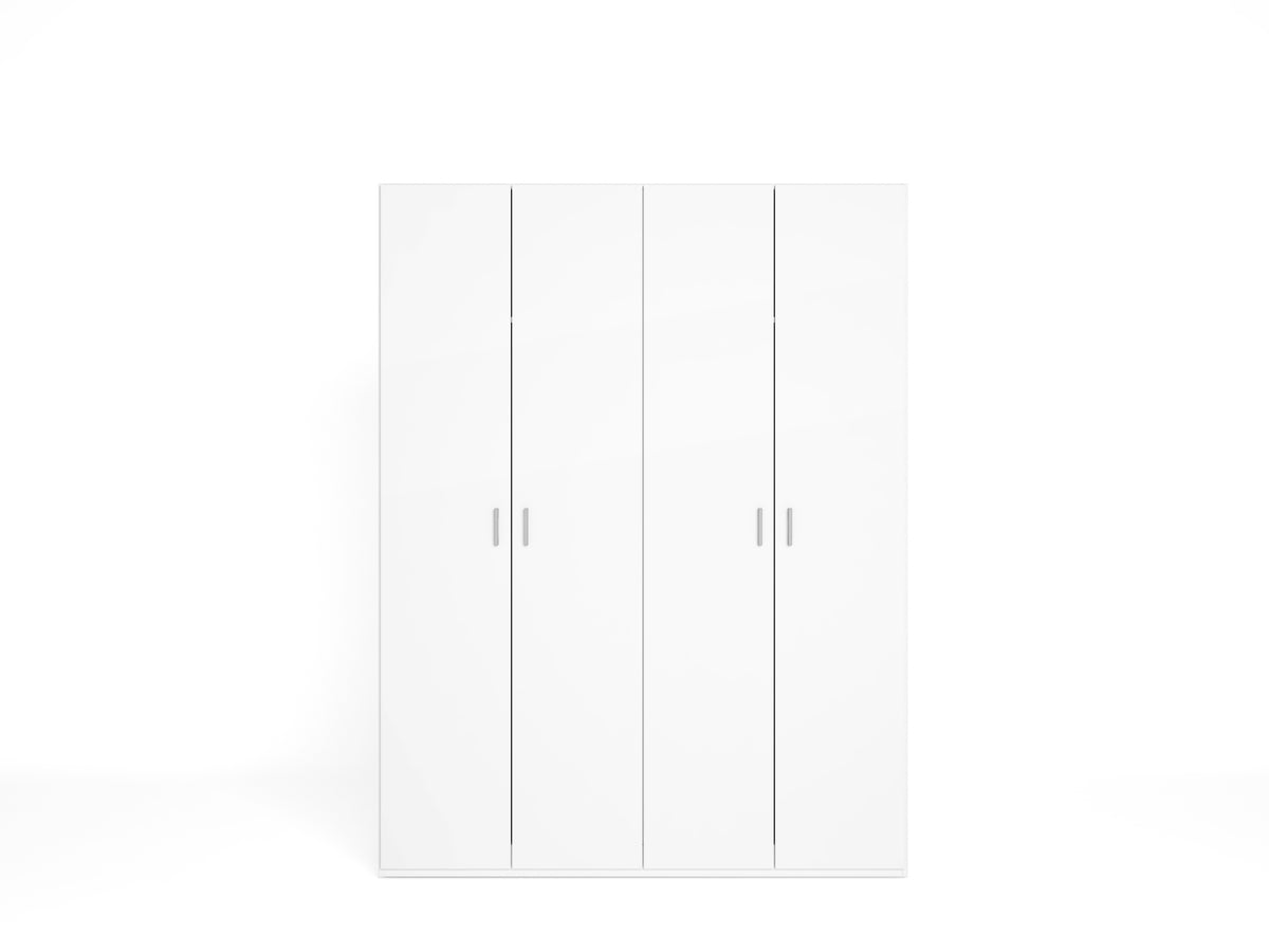 Armario River 4 puertas 150 cm – Blanco Mate