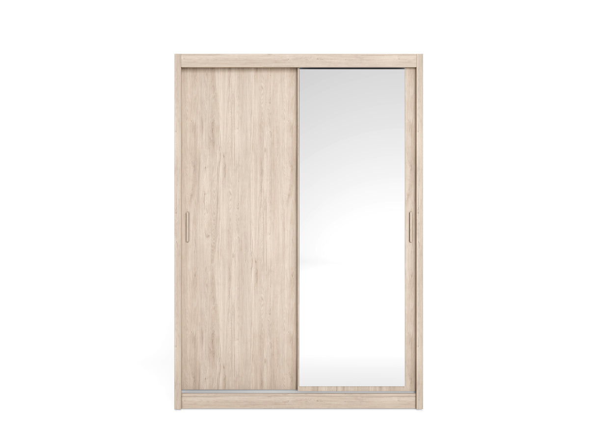 Armario Mijas 2 puertas correderas con espejo 150 cm – Sahara