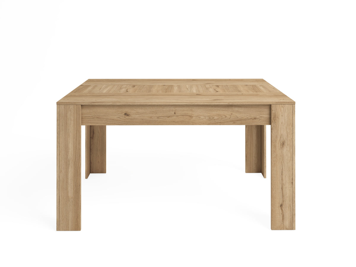 Mesa de comedor extensible Bass 140 × 90 cm – Naturale