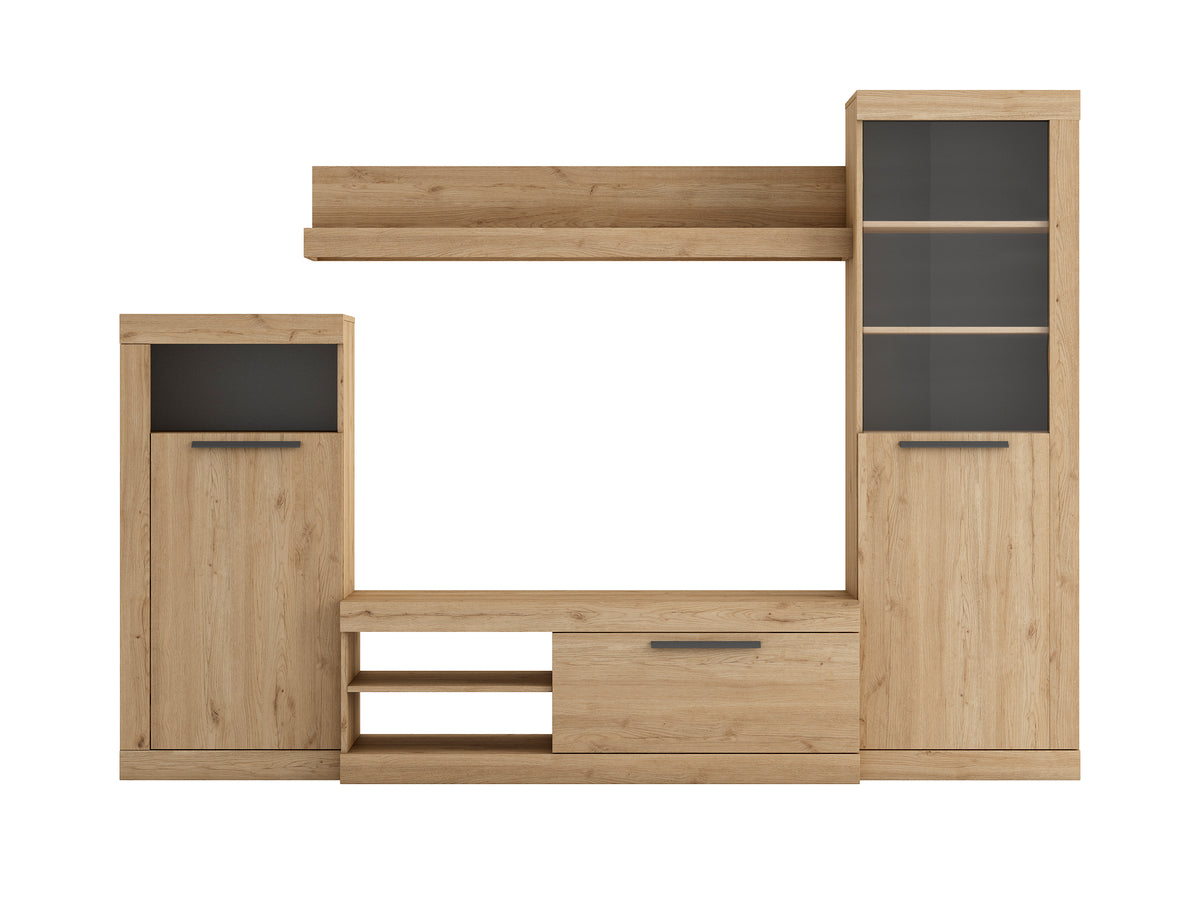 Composición de salón Escena 258 cm – Naturale / Pizarra