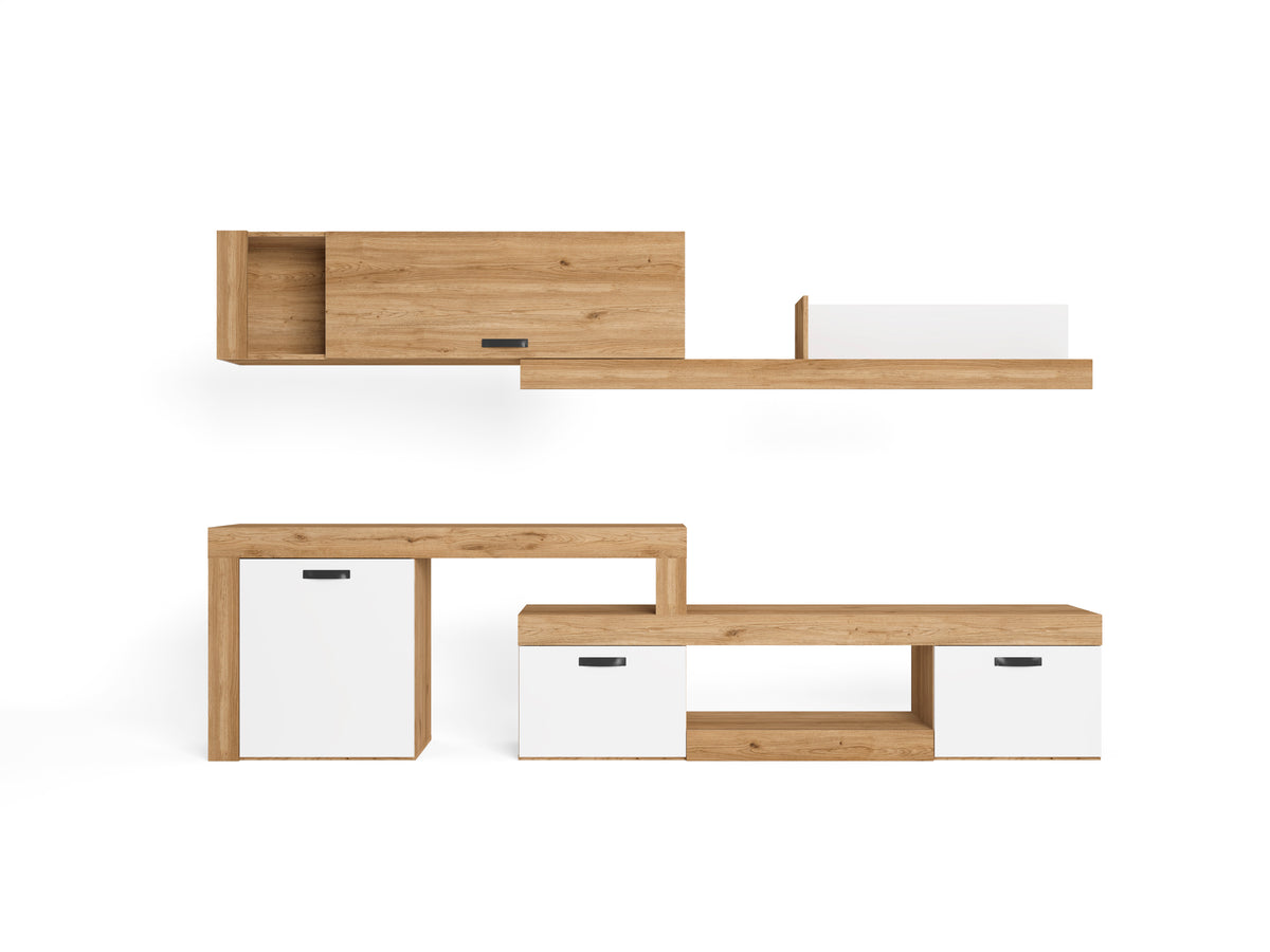 Composición de salón Argos Extend 2 293 cm – Naturale / Blanco Mate