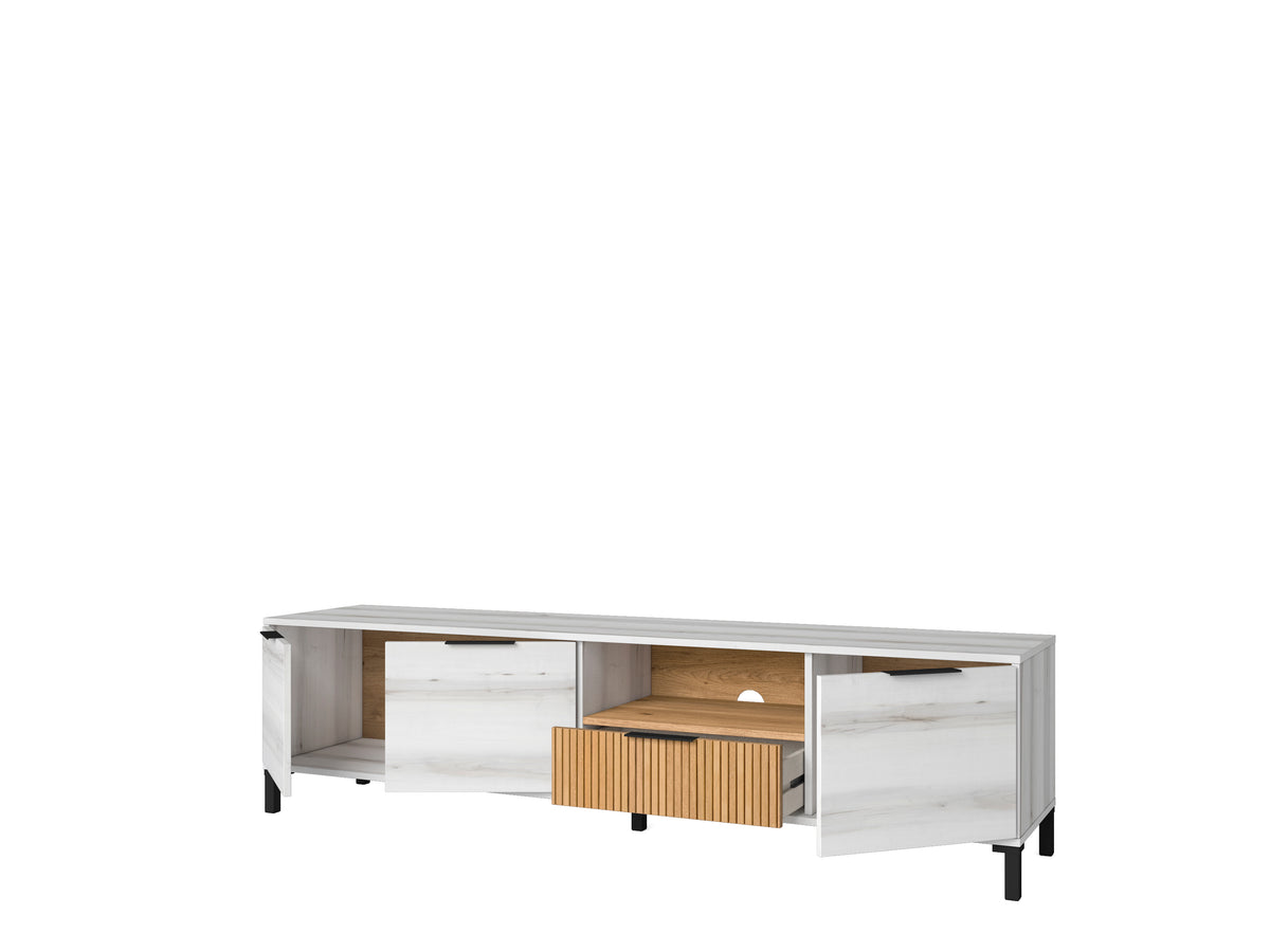 Mueble TV Tokio 1 cajón, 3 puertas y hueco 178 cm – Albo Rayado