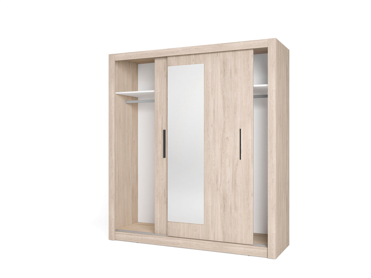 Armario Sava 2 puertas correderas con espejo 182 cm – Sahara