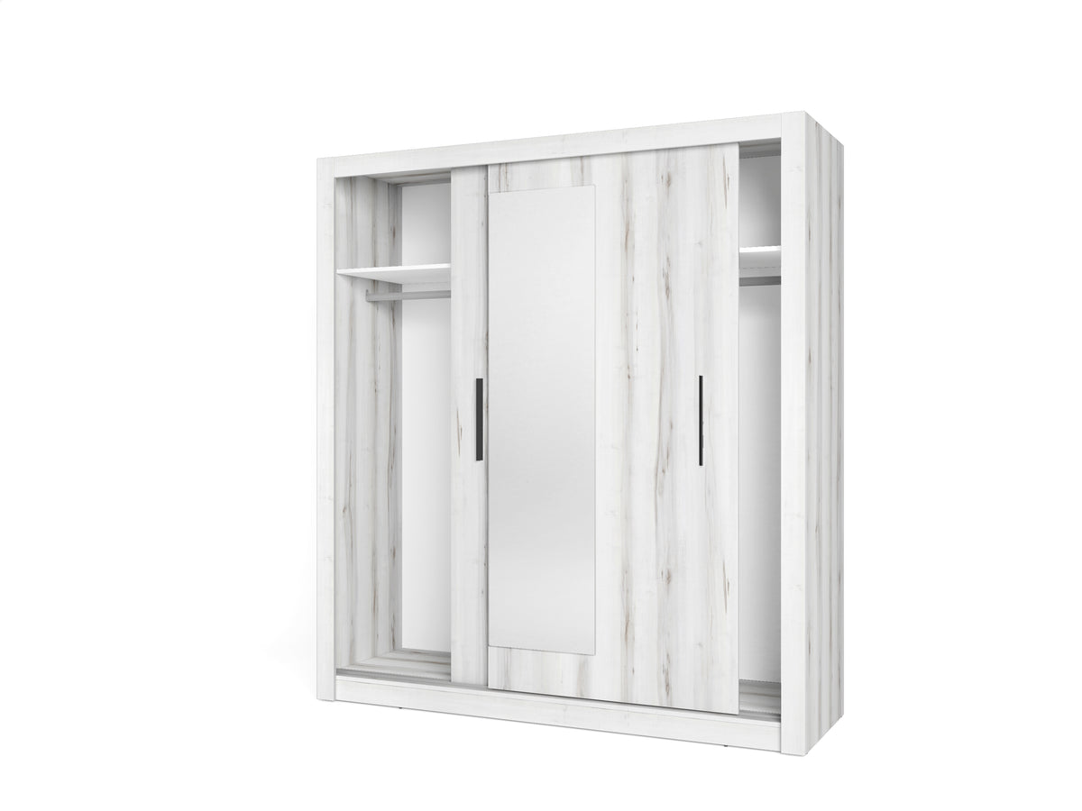 Armario Sava 2 puertas correderas con espejo 182 cm – Albo