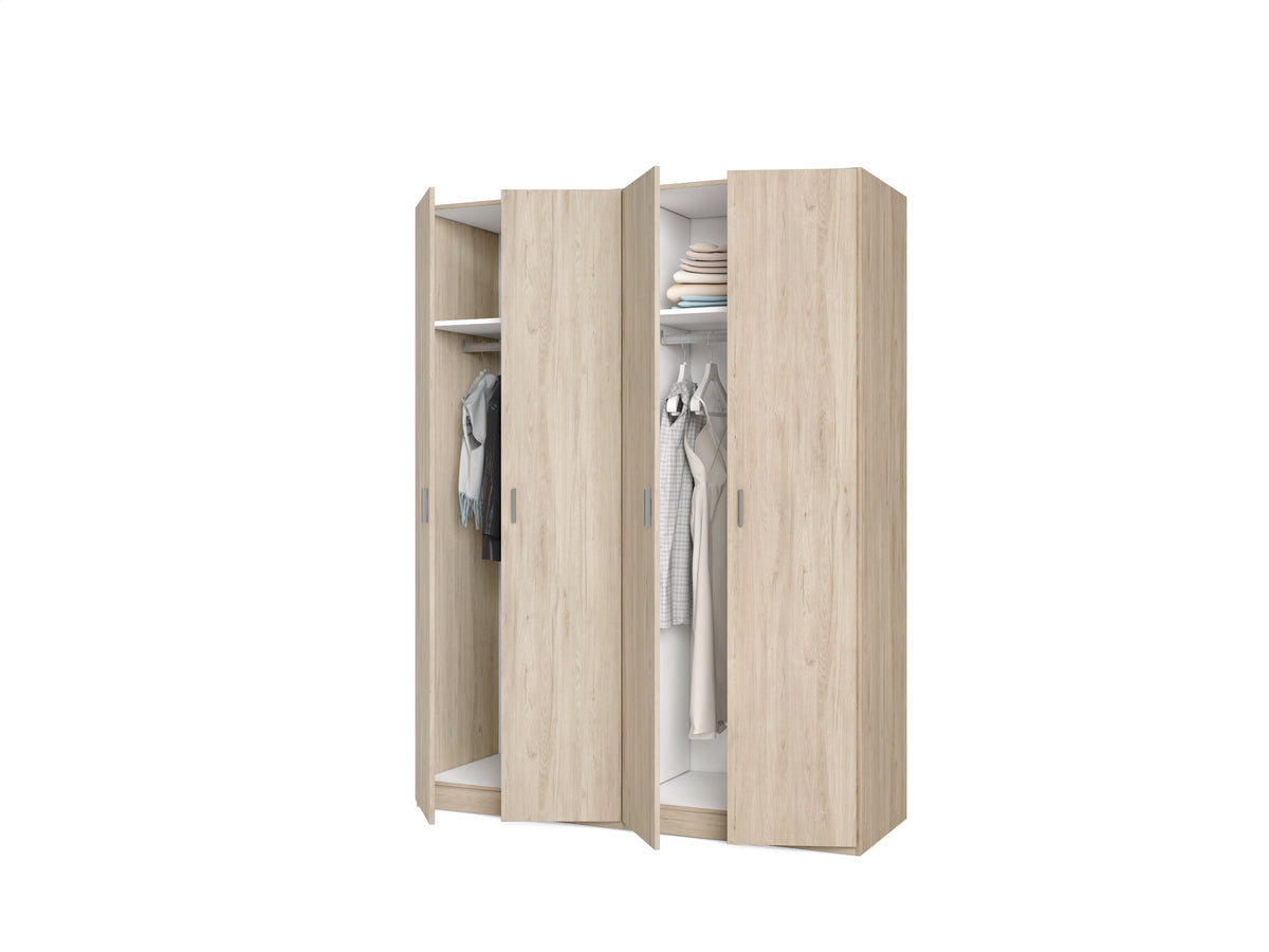 Armario River 4 puertas 150 cm – Sahara