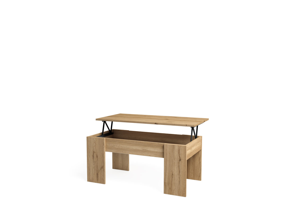 Mesa de centro elevable Low 100 × 50 cm – Naturale