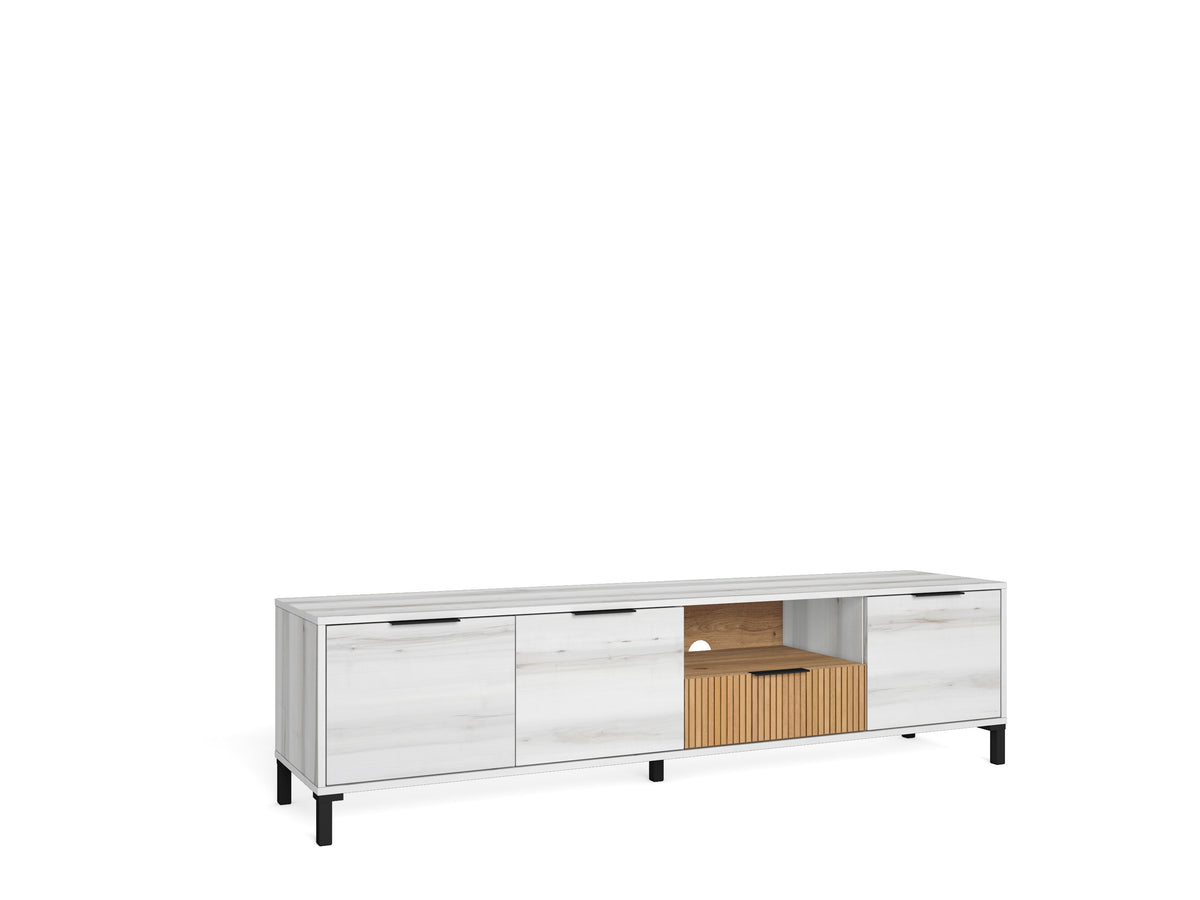 Mueble TV Tokio 1 cajón, 3 puertas y hueco 178 cm – Albo Rayado