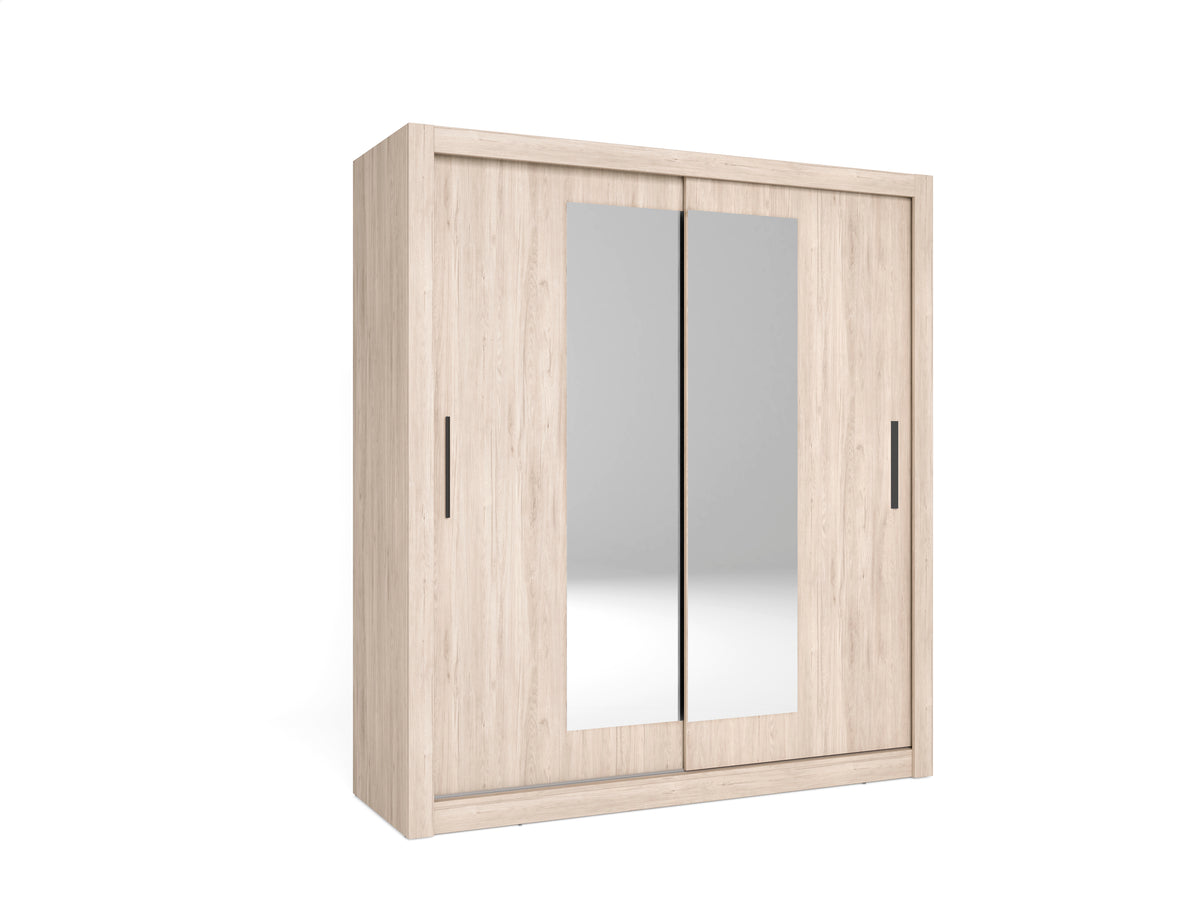 Armario Sava 2 puertas correderas con espejo 182 cm – Sahara
