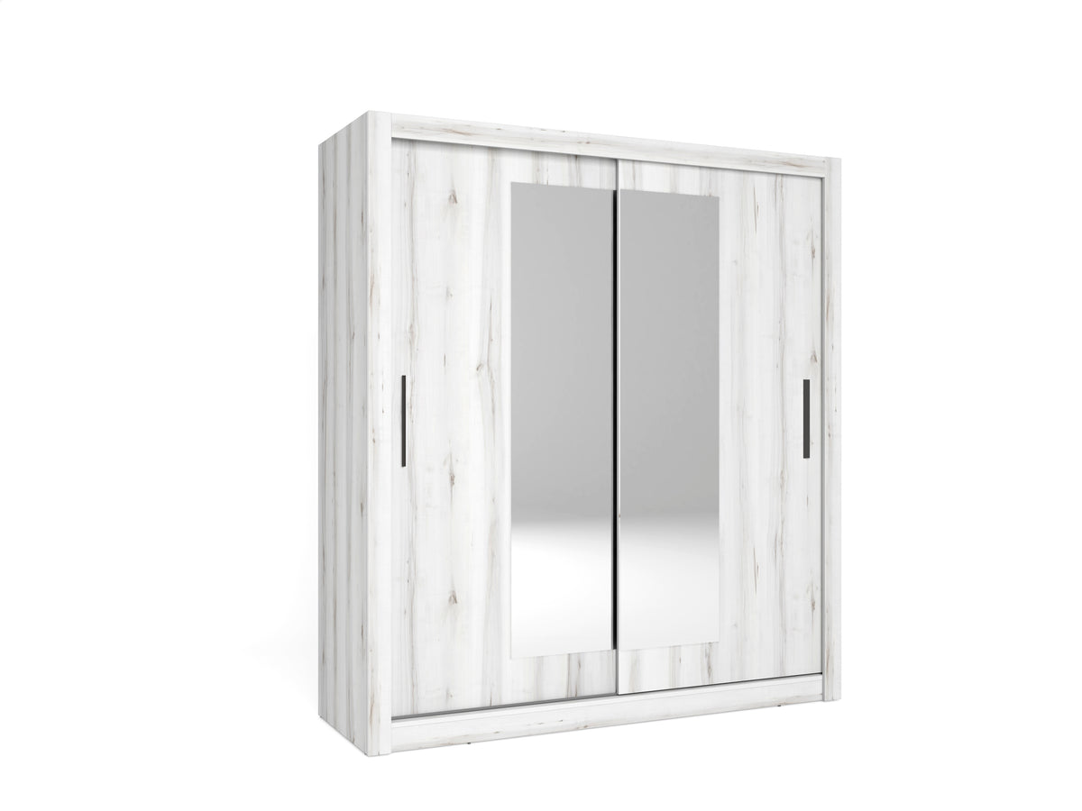 Armario Sava 2 puertas correderas con espejo 182 cm – Albo