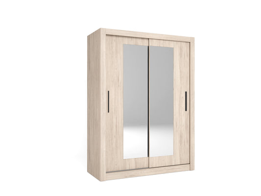 Armario Sava 2 puertas correderas con espejo 150 cm – Sahara