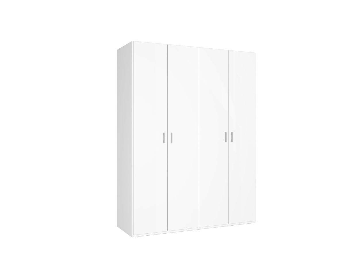 Armario River 4 puertas 150 cm – Blanco Mate