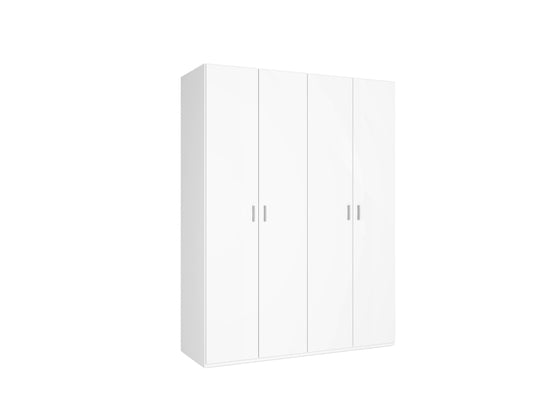 Armario River 4 puertas 150 cm – Blanco Mate