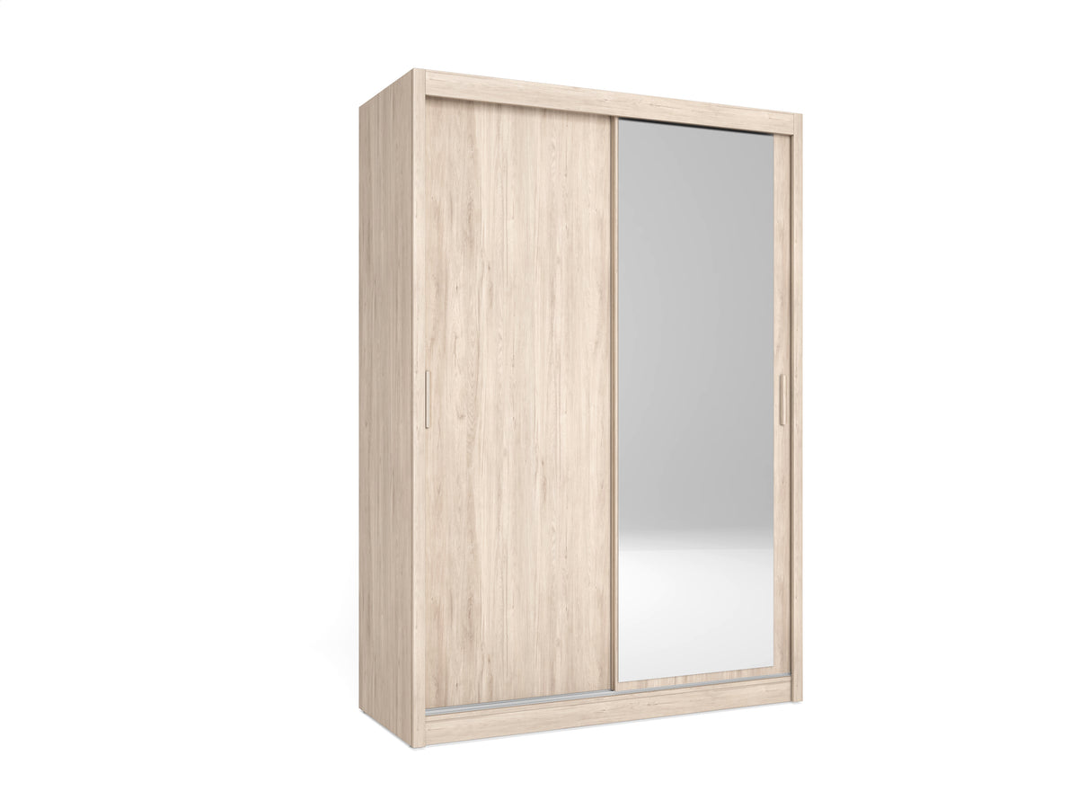 Armario Mijas 2 puertas correderas con espejo 150 cm – Sahara