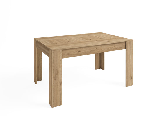 Mesa de comedor extensible Bass 140 × 90 cm – Naturale