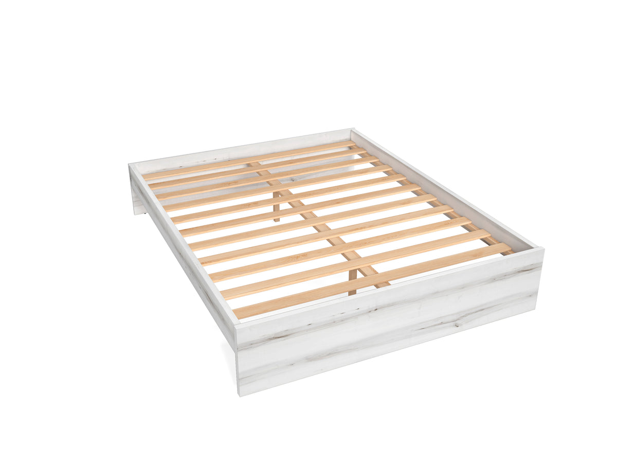 Cama con somier de lamas 150 × 190 cm – Albo