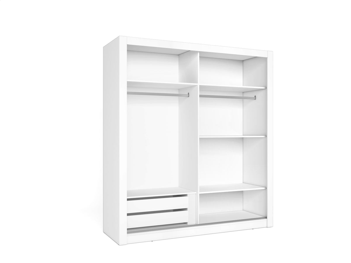 Armario Sava 2 puertas correderas 182 cm – Blanco Mate