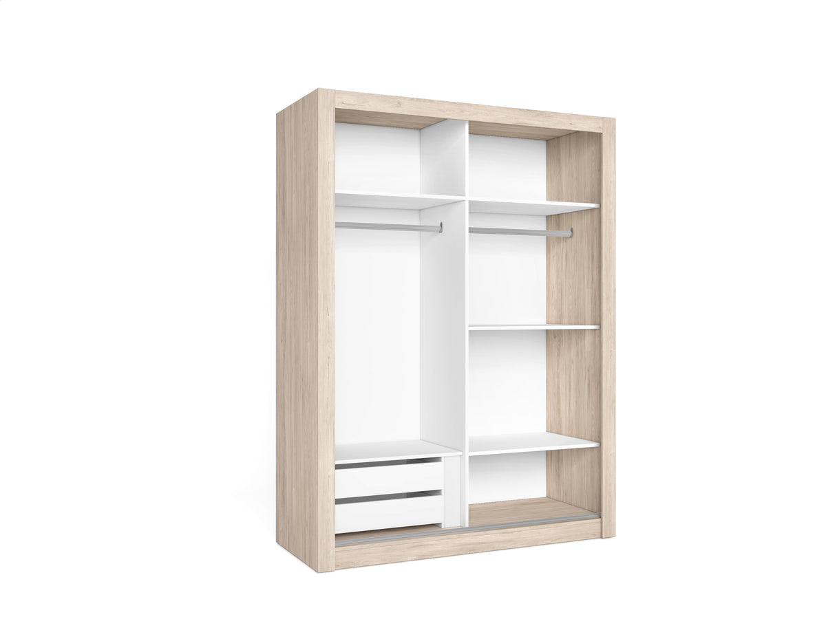Armario Sava 2 puertas correderas 150 cm – Sahara