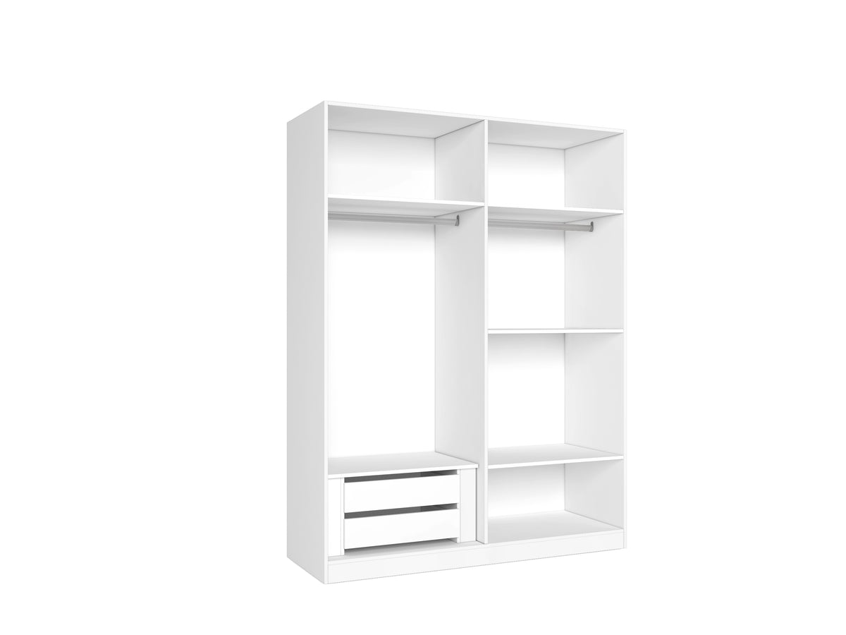 Armario River 4 puertas 150 cm – Blanco Mate